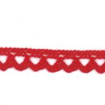 Dentelle Galon Coton Frou-Frou 8mm Rouge vif 1703-8-50 petite image