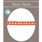 Dentelle Galon Coton Frou-Frou 8mm Orange 1703-8-56 image