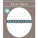 Dentelle Galon Coton Frou-Frou 8mm Bleu Gris 1703-8-7 image