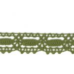 Dentelle Galon Coton Frou-Frou 19mm Vert Kaki - PRIX AU METRE
