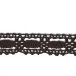 Dentelle Galon Coton Frou-Frou 19mm Chocolat 1704-19-26 petite image