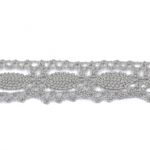 Dentelle Galon Coton Frou-Frou 19mm Gris perle 1704-19-36 petite image