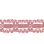 Dentelle Galon Coton Frou-Frou 19mm Rose poudré 1704-19-45 petite image