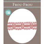 Dentelle Galon Coton Frou-Frou 19mm Rose poudré 1704-19-45 image