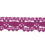 Dentelle Galon Coton Frou-Frou 19mm Rose prune 1704-19-47 petite image