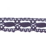 Dentelle Galon Coton Frou-Frou 19mm Myrtille 1704-19-48 petite image