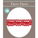 Dentelle Galon Coton Frou-Frou 19mm Rouge vif 1704-19-50 image