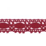 Dentelle Galon Coton Frou-Frou 19mm Bordeaux glamour 1704-19-52 petite image