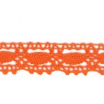 Dentelle Galon Coton Frou-Frou 19mm Orange 1704-19-56 petite image