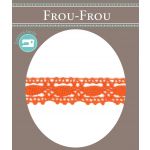 Dentelle Galon Coton Frou-Frou 19mm Orange 1704-19-56 image