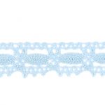 Dentelle Galon Coton Frou-Frou 19mm Bleu layette 1704-19-8 petite image