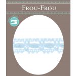 Dentelle Galon Coton Frou-Frou 19mm Bleu layette 1704-19-8 image