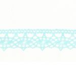 Dentelle Galon Fantaisie Coton Frou-Frou 12mm Bleu lagon 1785-0-11 petite image