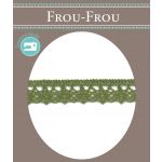 Dentelle Galon Fantaisie Coton Frou-Frou 12mm Kaki 1785-0-19 image