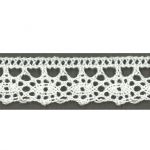 Dentelle Galon Fantaisie Coton Frou-Frou 12mm Blanc 1785-0-2 petite image
