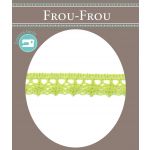 Dentelle Galon Fantaisie Coton Frou-Frou 12mm Vert pomme 1785-0-21 image