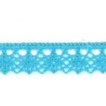 Dentelle Galon Fantaisie Coton Frou-Frou 12mm Turquoise 1785-0-24 petite image