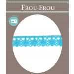 Dentelle Galon Fantaisie Coton Frou-Frou 12mm Turquoise 1785-0-24 image
