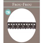 Dentelle Galon Fantaisie Coton Frou-Frou 12mm Chocolat 1785-0-26 image