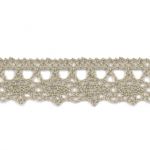 Dentelle Galon Fantaisie Coton Frou-Frou 12mm Beige clair 1785-0-32 petite image