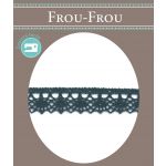 Dentelle Galon Fantaisie Coton Frou-Frou 12mm Gris foncé 1785-0-39 image