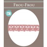 Dentelle Galon Fantaisie Coton Frou-Frou 12mm Rose poudré 1785-0-45 image