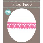 Dentelle Galon Fantaisie Coton Frou-Frou 12mm Rose 1785-0-46 image