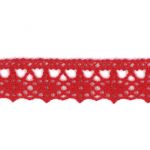 Dentelle Galon Fantaisie Coton Frou-Frou 12mm Rouge vif 1785-0-50 petite image