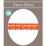 Dentelle Galon Fantaisie Coton Frou-Frou 12mm Orange 1785-0-56 image