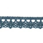 Dentelle Galon Fantaisie Coton Frou-Frou 12mm Bleu Gris 1785-0-7 petite image