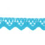 Dentelle Galon Coton Frou-Frou 12mm Turquoise 1786-0-24 petite image