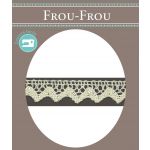 Dentelle Galon Coton Frou-Frou 12mm Blanc cassé 1786-0-3 image
