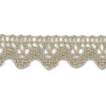 Dentelle Galon Coton Frou-Frou 12mm Beige clair 1786-0-32 petite image