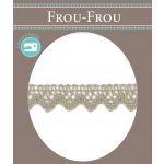 Dentelle Galon Coton Frou-Frou 12mm Beige clair 1786-0-32 image