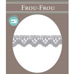 Dentelle Galon Coton Frou-Frou 12mm Gris perle 1786-0-36 image
