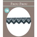 Dentelle Galon Coton Frou-Frou 12mm Gris foncé 1786-0-39 image