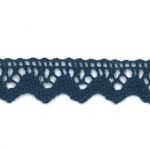 Dentelle Galon Coton Frou-Frou 12mm Bleu foncé 1786-0-4 petite image