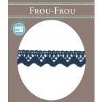 Dentelle Galon Coton Frou-Frou 12mm Bleu foncé 1786-0-4 image