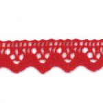 Dentelle Galon Coton Frou-Frou 12mm Rouge vif 1786-0-50 petite image