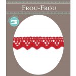 Dentelle Galon Coton Frou-Frou 12mm Rouge vif 1786-0-50 image