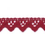 Dentelle Galon Coton Frou-Frou 12mm Bordeaux glamour 1786-0-52 petite image