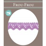 Dentelle Galon Coton Frou-Frou 12mm Violet clair 1786-0-60 image