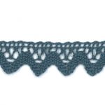 Dentelle Galon Coton Frou-Frou 12mm Bleu Gris 1786-0-7 petite image