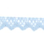 Dentelle Galon Coton Frou-Frou 12mm Bleu layette 1786-0-8 petite image