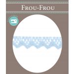 Dentelle Galon Coton Frou-Frou 12mm Bleu layette 1786-0-8 image