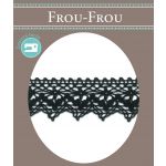 Dentelle Galon Coton Frou-Frou 25mm Noir 1787-0-1 image