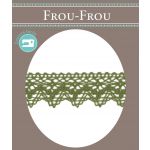 Dentelle Galon Coton Frou-Frou 25mm Kaki 1787-0-19 image