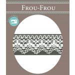 Dentelle Galon Coton Frou-Frou 25mm Blanc 1787-0-2 image