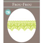 Dentelle Galon Coton Frou-Frou 25mm Vert pomme 1787-0-21 image