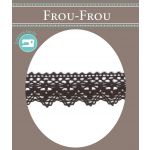 Dentelle Galon Coton Frou-Frou 25mm Chocolat 1787-0-26 image